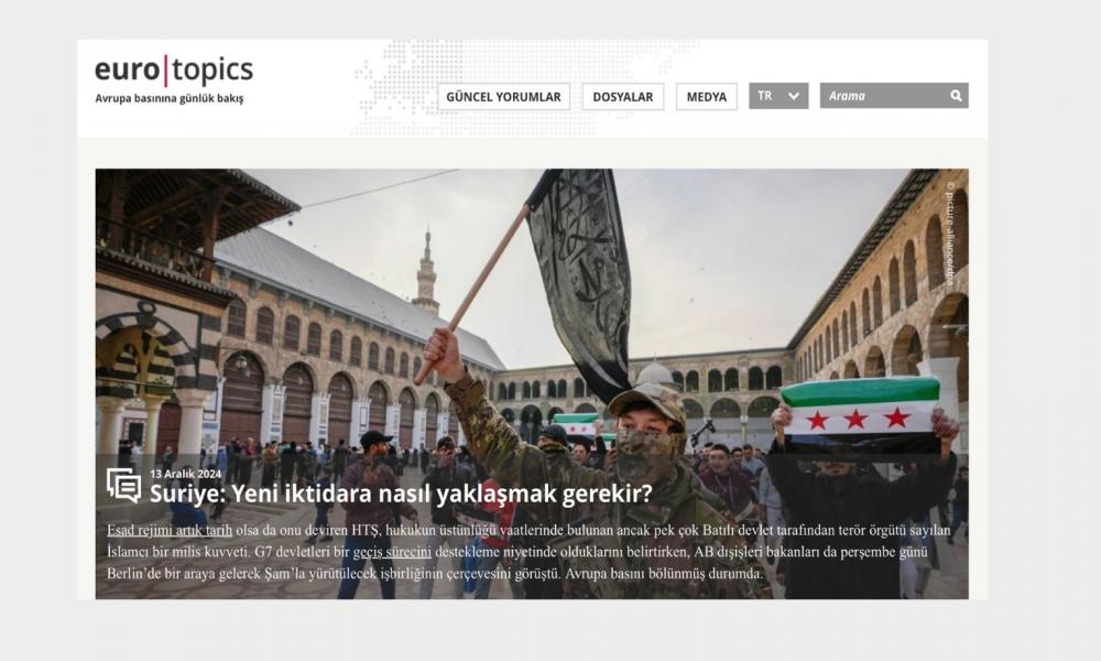 Eurotopics: Suriye: Yeni iktidara nasıl yaklaşmak gerekir?