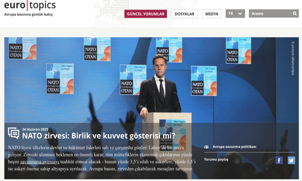 EuroTopics: NATO Zirvesi: Birlik mi, Kırılganlık mı?