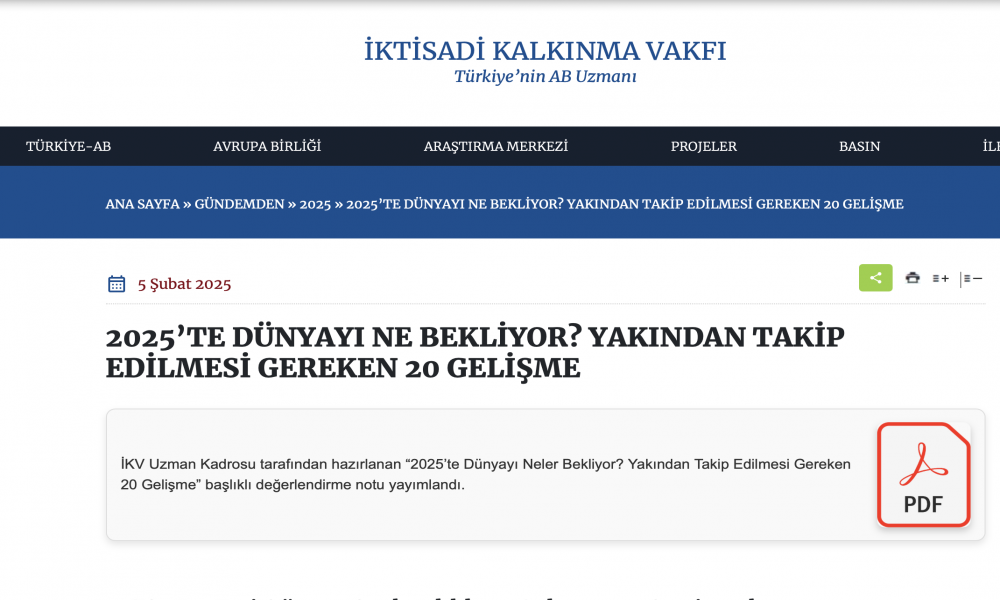 2025’TE DÜNYAYI NE BEKLİYOR? YAKINDAN TAKİP EDİLMESİ GEREKEN 20 GELİŞME
